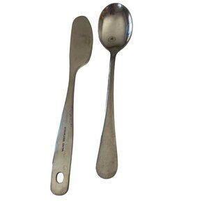 Stainless Steel Butter Spreader & Spoon Set A349